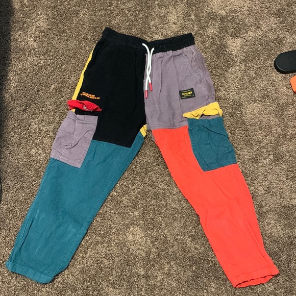 Alferic Eden Colour Patchwork Cargo Pants - Picture 2 of 2